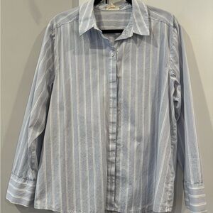 Classic Blue Striped Women’s Shirt